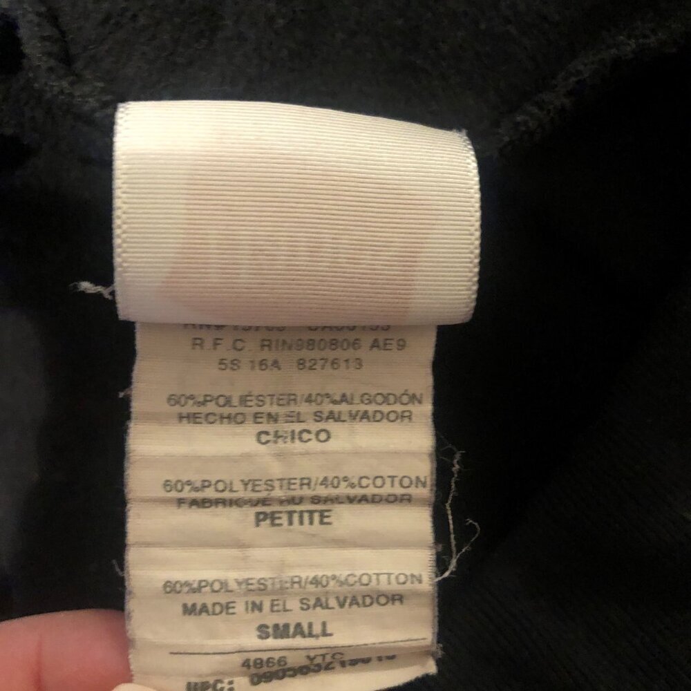 Hanes cotton/polyester black jogger style sweatpants size small - Picture 6 of 6